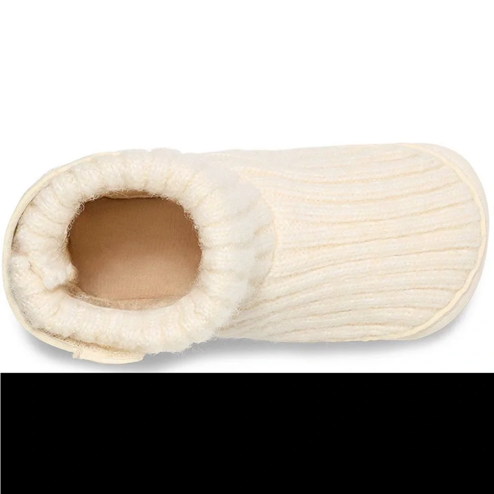 NEW UGG SKYLAR CREAM PULL ON BOOTIES SLIPPERS UNISEX BABY SZ M 12-18 MONTHS GIFT